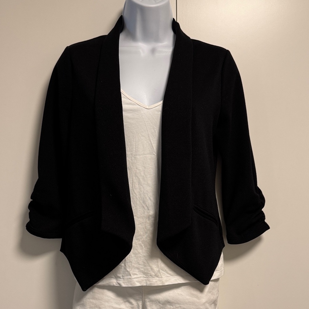Maurices Black Open Front Cardigan
